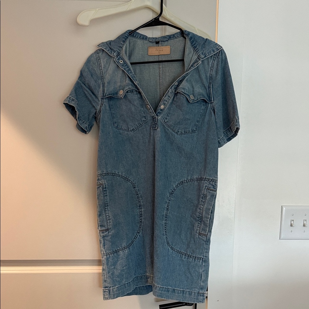 Blank NYC Light Blue Denim Top